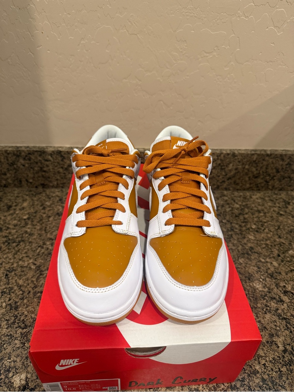 Nike Dunk Low QS Dark Curry/White